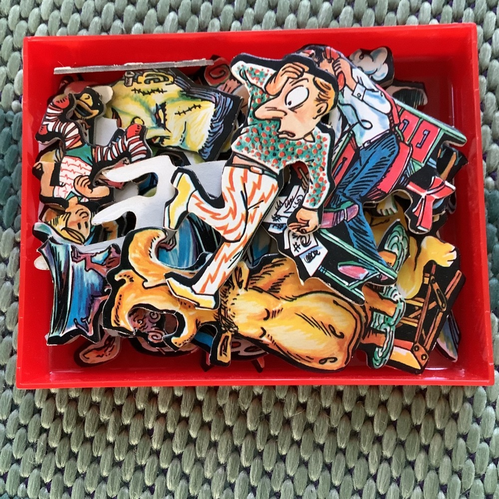 Vintage cadaco cluster puzzle #5 Doodles complete 31 Pcs Cartoon USA